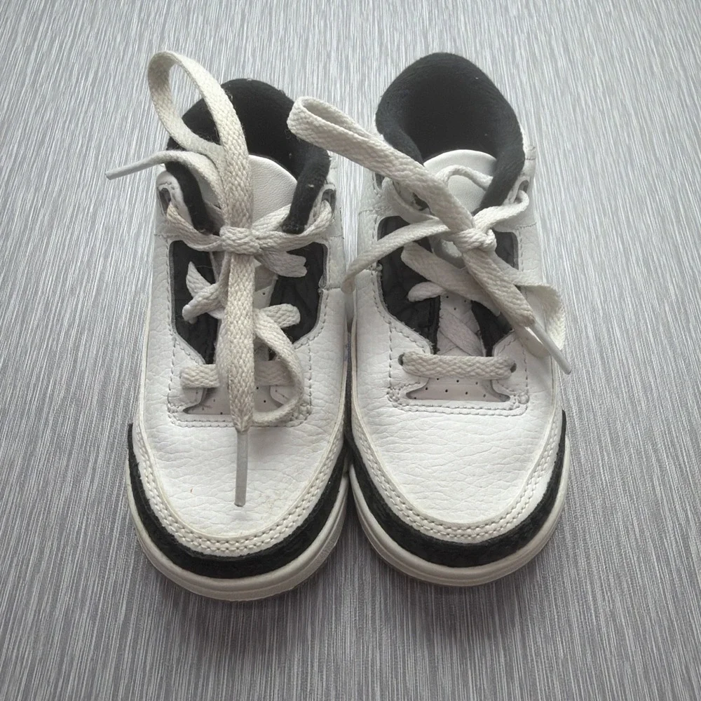Nike Air Jordan 3 Retro TD‎ White Black Red Toddler Shoes 6C DM0968-106